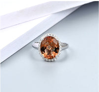 Oval  Zultanite Halo Ring