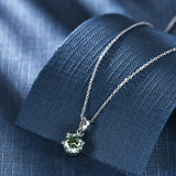 "Lea" Moissanite Pendant Necklace