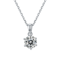 "Lea" Moissanite Pendant Necklace