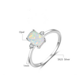 "Lumi" White Opal Ring