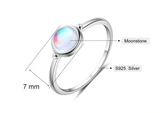 "Iris" Moonstone Ring