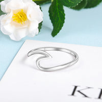 Sterling Silver Wave Ring