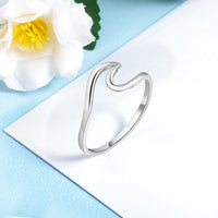 Sterling Silver Wave Ring