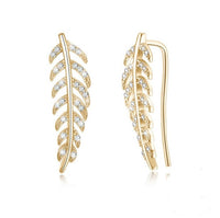 "Sienna" Leaf Climber Earrings