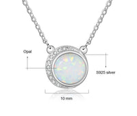 "Celestia" Round Opal Necklace