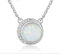 "Celestia" Round Opal Necklace