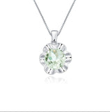 "Kate" Green Amethyst Pendant Necklace