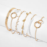 "Romney" Multi Gold Bohemian Bracelets