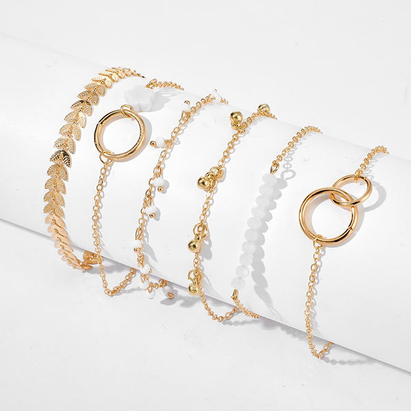 "Romney" Multi Gold Bohemian Bracelets