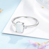 "Lumi" White Opal Ring