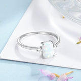 "Lumi" White Opal Ring