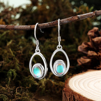 "Leilani" Rainbow Moonstone Earrings