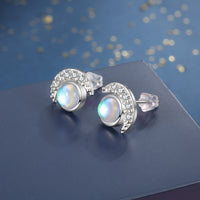 "Astrid" Moon Moonstone Earring