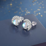 "Astrid" Moon Moonstone Earring