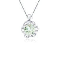 "Kate" Green Amethyst Pendant Necklace