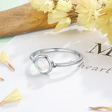 "Iris" Moonstone Ring