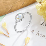 "Iris" Moonstone Ring