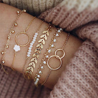 "Romney" Multi Gold Bohemian Bracelets