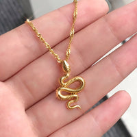 Snake Pendant Necklace