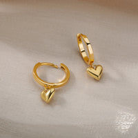 "Love" Heart Drop Earrings