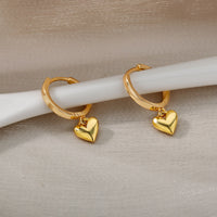 "Love" Heart Drop Earrings