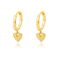 "Love" Heart Drop Earrings