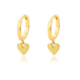 "Love" Heart Drop Earrings