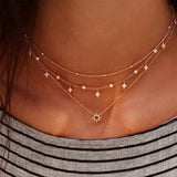 Layered Star Necklace