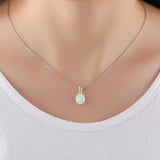 "Lennox" Milky Opal Necklace