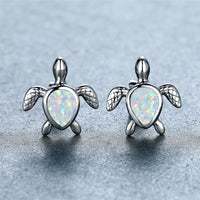 Crytal Sea Turtle Earrings